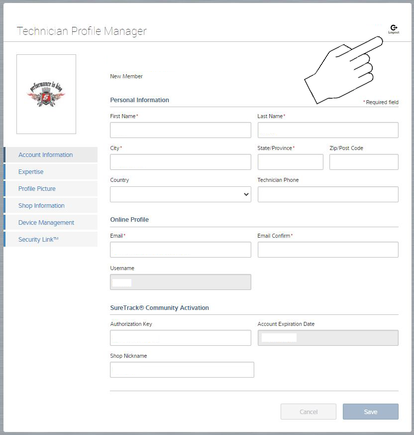 Editing Your Profile