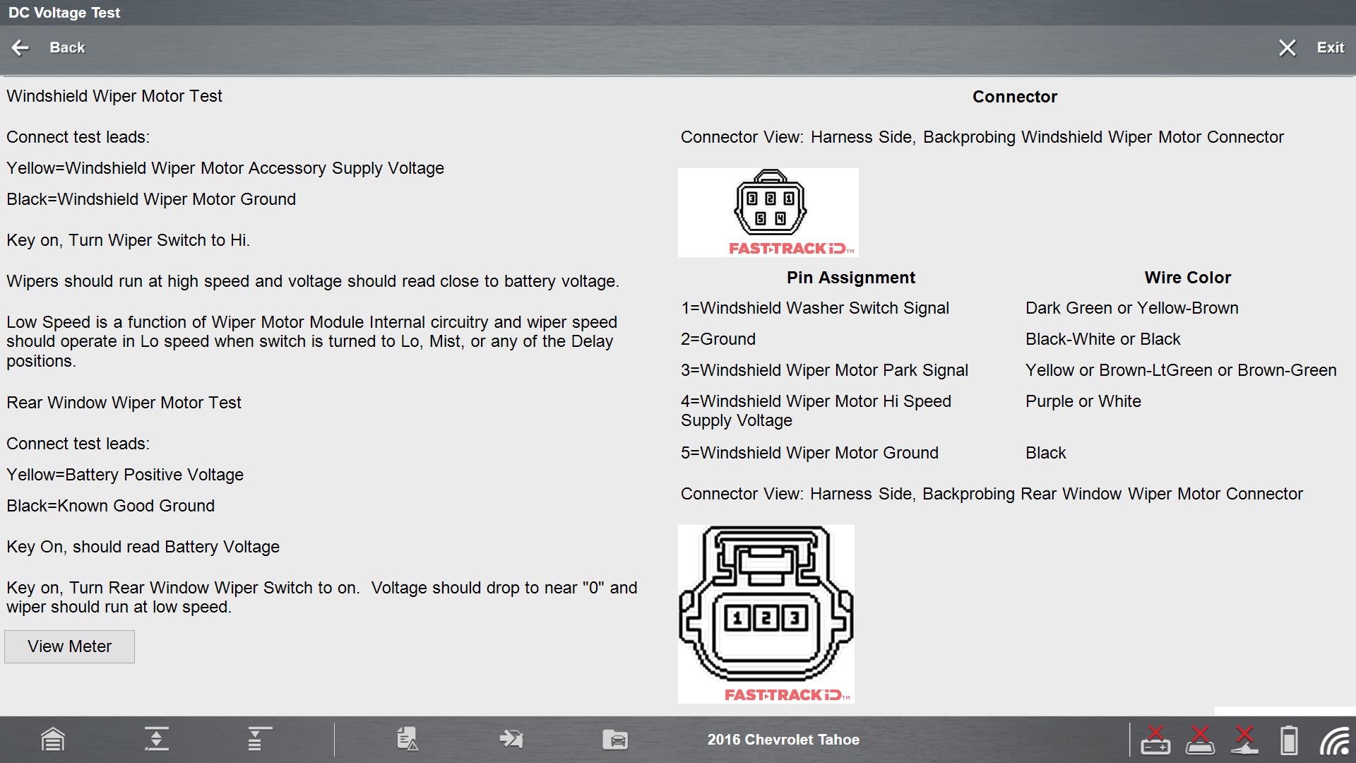 2016 Tahoe Guided Component Test DC Voltage Test Procedure
