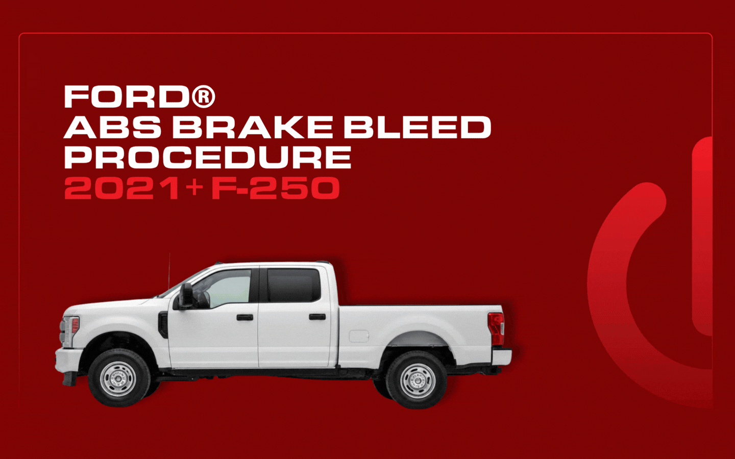 North America 26.4 Ford ABS Brake Bleed Procedure