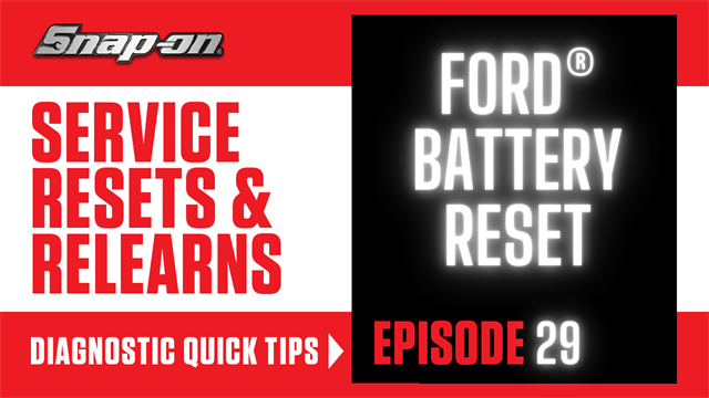 Service Reset & Relearn, Episode 29, Ford Battery Reset