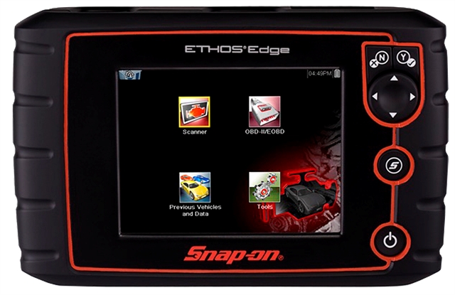 The new Snap-on® ETHOS® Edge full function car diagnostic scan tool takes entry-level diagnostics to a new high in performance and coverage.