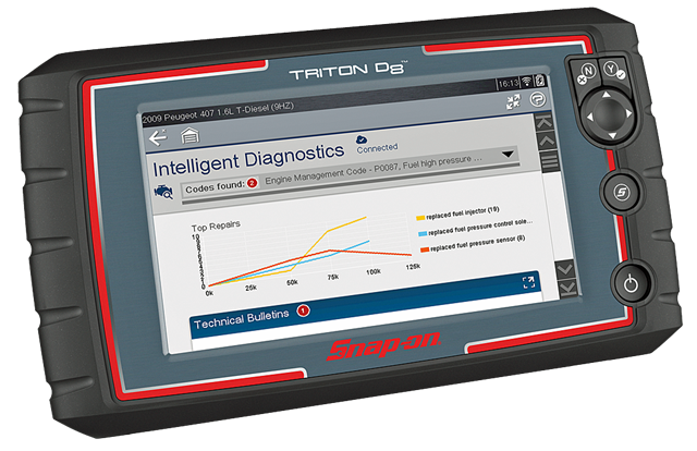 The new TRITON-D8 scan tool from Snap-on brings productivity-boosting features to the workshop.